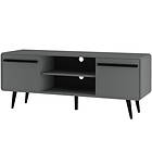 Loft24 Låg skänk Chantal Grå/Svart 139 53