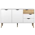 Nordform Sideboard Oslo Hvit/ek 148 82