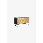 Jotex TORCY sideboard 45x160 cm Svart/mässing