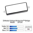 DiMarzio , DP241, Pickup Vintage Minibucker/Bridge Nickel