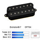 DiMarzio , DP704BK, Pickup Humbucker Evolution-7 Black