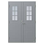 NorDan Parytterdörr Bor Tvillingarna 992PG 17X20 V RAL 7040 9921720711999_7040