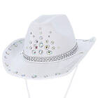 Cowboyhatt med Strass Vit