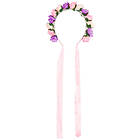 Diadem med Blommor och Band