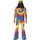 60-tals Färgglad Hippie Maskeraddräkt