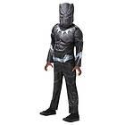 Rubies UK Black Panther Deluxe Barndräkt Avengers maskeradkläder Unisex