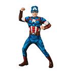 Rubies UK Captain America Deluxe Barndräkt Avengers maskeradkläder Unisex M