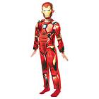 Rubies UK Iron Man Avengers Deluxe Barndräkt maskeradkläder Unisex (H cm) 116 128