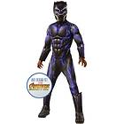 Rubies UK Avengers Black Panther Kinetic Deluxe Barndräkt Avengers maskeradkläder Unisex M (H 116 cm)