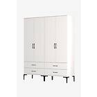 Hanah Home Garderob Kurul Vit 160 48