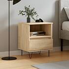 vidaXL Sängbord sonoma-ek 40x35x50 cm konstruerat trä 830626
