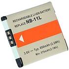 Batteriexperten Kompatibelt med Canon PowerShot A3200, 3,6V (3,7V), 600 mAh