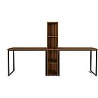 Hanah Home Skrivebord Large Double L194 Valnöt 240 72