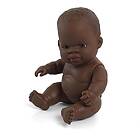 Miniland 31144 Baby docka afrikansk flicka polyväska, flerfärgad