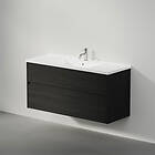 INR Tvättställsskåp GRAND Grip med 2 Lådor 120 Black Oak 1196x570x450 mm 372439