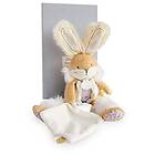 Doudou et Compagnie DC3485 kanin socker vit – trosa med lock, beige