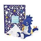 Doudou et Compagnie Dinosaurie Dino Pantin Blå 25 cm Les Calinosaurier DC3943