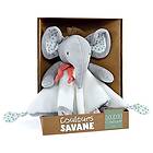 Doudou et Compagnie Savannfärger elefantmjukis- grå 25 cm födelsedagspresent DC4078