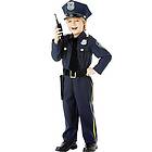Amscan 999665 Klassisk blå polisdräkt med hatt ålder 8-10 år 1 st