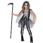 Amscan 9903436 flickor skelett skördare halloween maskeraddräkt 12–14 år, grå