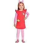 Amscan 9908441 Peppa klänning halloween kostym 12-24 månader