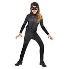 Amscan 9906133 flickor klassisk Warner Bros Catwoman barn maskeraddräkt (8–10 år), svart