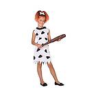 Atosa 56840 CoSTUME CAVEMAN/CAVEWOMAN 10-12, svart/vit, 10 a 12 år