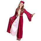 Boland 82142 – barnkostym renässans drottning, för flickor mellan 4 och 6 år, ca 120–130 cm, klänning, krona, beklädnad, prinsessa, medelåld