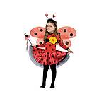 Ciao! Baby – Ljuskedja av skogen kostym flicka med vinge helle, 4–6 år mariäskor (röd/svart)