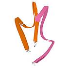 Folat B.V.- 24866 Colorblock Neon Orange/Rosa för kläder tillbehör damer och män festkarneval kostym, mehrfarbig färg