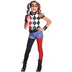 Rubies Rubie's 620712 – DC Super Hero Girls Harley Quinn Deluxe barnkostym, M (5–7 år)