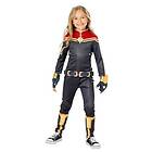 Rubies Kapten Marvel Deluxe kostym för tjejer, Tryckt Jumpsuit och handskar, Marvel-officer för Carnival, Jul, Födelsedag, Fester och Hallow