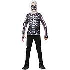 Rubies Rubie's Officiell Fortnite Skull Trooper kostymkit, gaminghud, liten (140 cm)