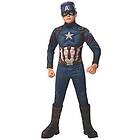 Rubies Rubie's Officiell lyxdräkt Captain America, Avengers Endgame, barnstorlek M, 5–7 år, höjd 132 cm