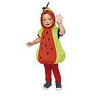 Rubies Vattenmelon kostym för pojke flicka storlek 1 till 2 år, röd och grön vattenmelonapa, gröna strumpor och mössa, original halloween, j