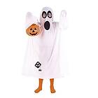 Rubies Spöke Ghost Trick kostym för pojke eller flicka, en storlek, Ghost Printed Long White Tunika Original för Halloween, karneval och föd
