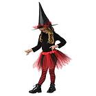 Rubies Uppsättning Röd Tutu Witch Kostym För Flickor, Tutu kjol och hatt, Officiell Halloween, Carnival, Fester och Födelsedagar