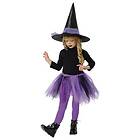 Rubies Uppsättning Lila Tutu Witch Kostym För Flickor, Tutu kjol och hatt, Officiell Halloween, Carnival, Fester och Födelsedagar