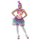 Smiffys , Damer Candy Queen kostym, latex kostym med klänning, storlek: S, 23030