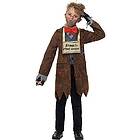 Smiffys 40204S Officiellt licensierad kostym kostym kostym tillbehör licenser Dress-Up David Walliams Deluxe Mr Stink-kostym, brun, S – ålde