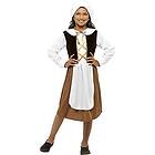 Smiffys barn Tudor flicka kostym, klänning, mössa och mock förkläde, storlek: M, 44015