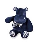 Histoire d'Ours Flodhäst plysch bandana flodhäst marinblå 22 cm HIPPO HO3178