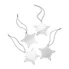 Georg Jensen Classic christmas star presentdekoration 4-pack Silver