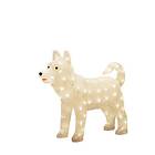 Konstsmide Gnosjö Dekorationsfigur Hund akryl Husky 43 cm 88 LED 43cm 6244-103