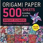 Origami Paper 500 sheets Bright Flowers 6' (15 cm)