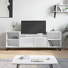 vidaXL TV Stand vit högglans 160x35x55 cm konstruerat trä 831350