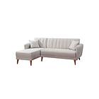 Hanah Home Hörn-/bäddsoffa 225 85