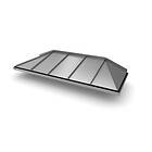 Designtak Entrétak Hipped B=2600 Mörk Silver (RAL:9007) H260X95-15-90-W