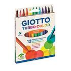 Giotto Turbo Color Tuschpennor 12-pack