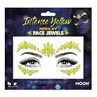 Smiffys Face Jewels UV Neon Gul